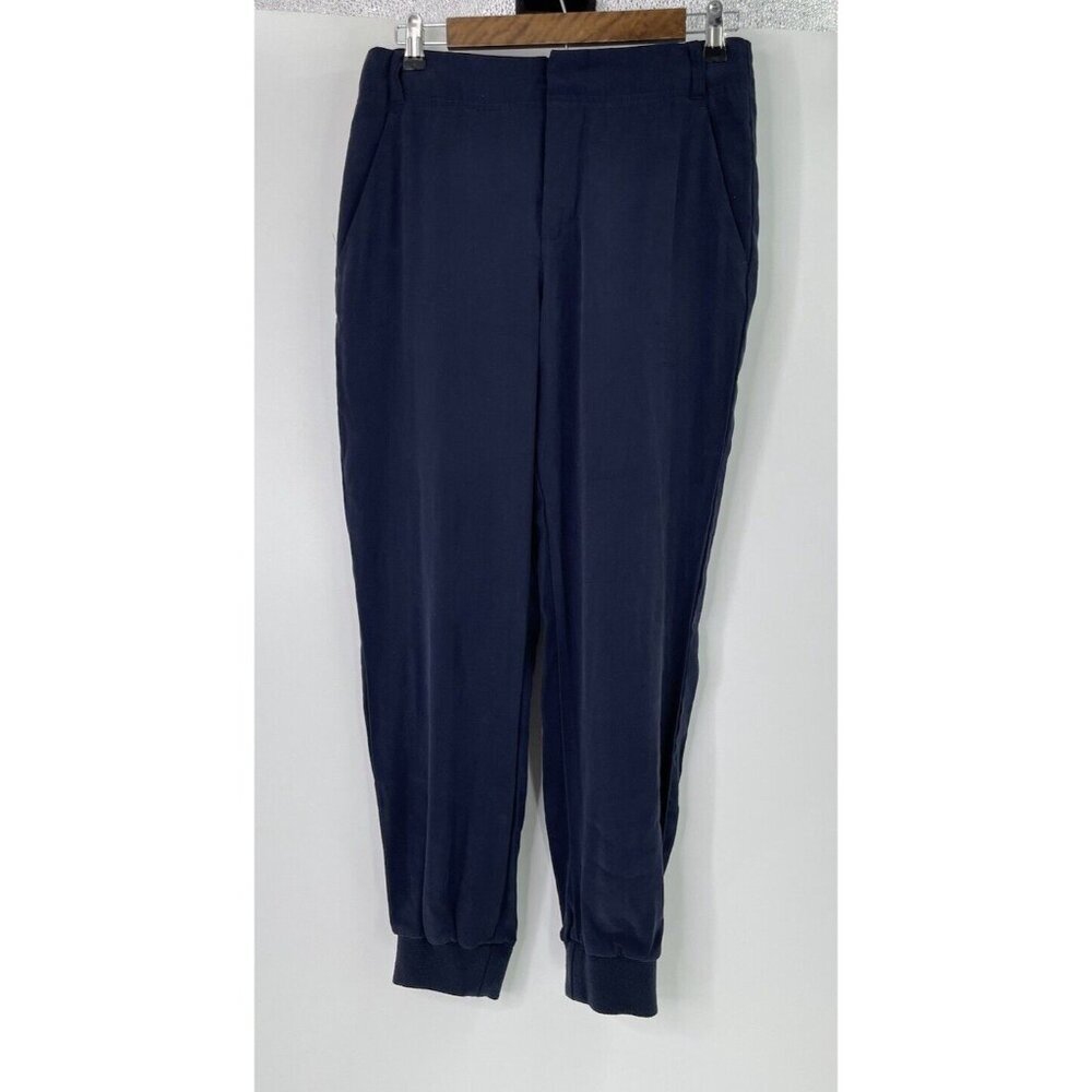 Zara Trafaluc Navy Blue Viscose Blend Jogger‎ Style Pants Size Small